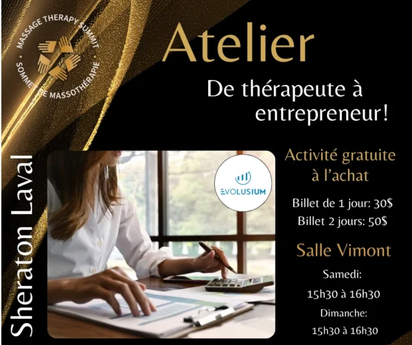 Atelier - De thérapeute à entrepreneur